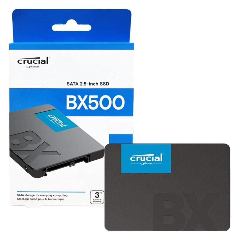 SSD 1TB Crucial BX500 SATA III 6GBs Leitura 560MBS Gravação 510MBs